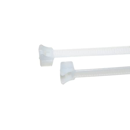 Us Cable Ties Cable Tie, 4", Clamp Head, Natural Nylon, 100 Pack CH4N100